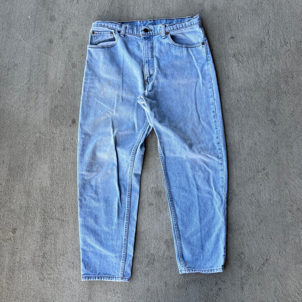 VTG Levi's 501 1992 Jeans Mens Actual size W36 L29.5 Light Wash Grunge USA